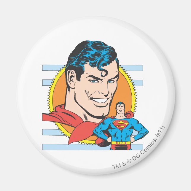 Superman Head Shot Magnet (Framsidan)