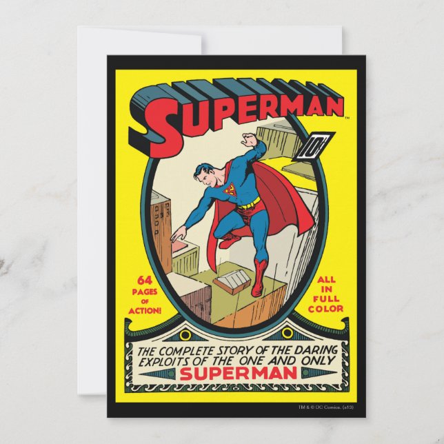 Superman (hela artikeln) inbjudningar (Framsida)
