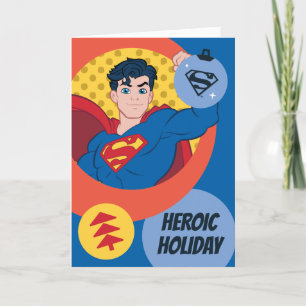 Superman Helgdag Bauble Helgkort