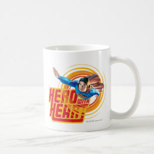 Superman Hero med hjärta Kaffemugg