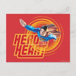 Superman Hero med hjärta Vykort