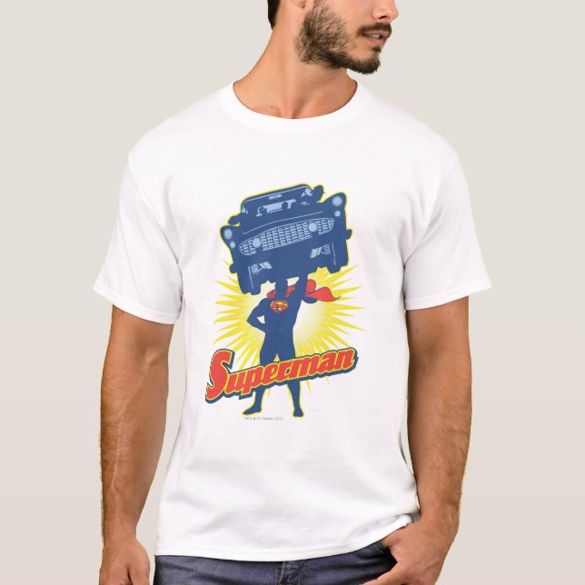 Superman hiss a bil 2 tee shirt (Framsida)