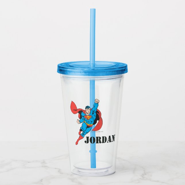 Superman Höger Fist Razed Take Away Mugg (Framsida)