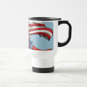 Superman Holding US Flagga Resemugg