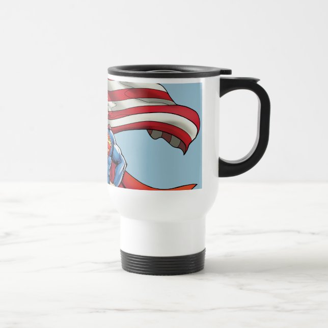 Superman Holding US Flagga Resemugg (Höger)