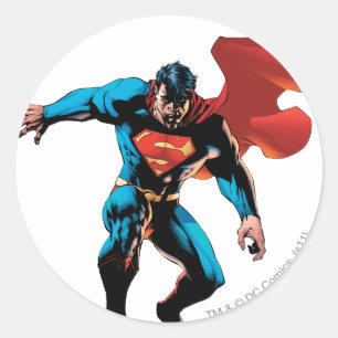 Superman i Shadow Runt Klistermärke