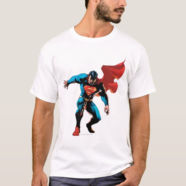 Superman i Shadow Tee Shirt (Framsida)
