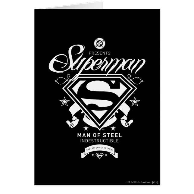 Superman Jackar om Arm Hälsningskort (Framsidan)