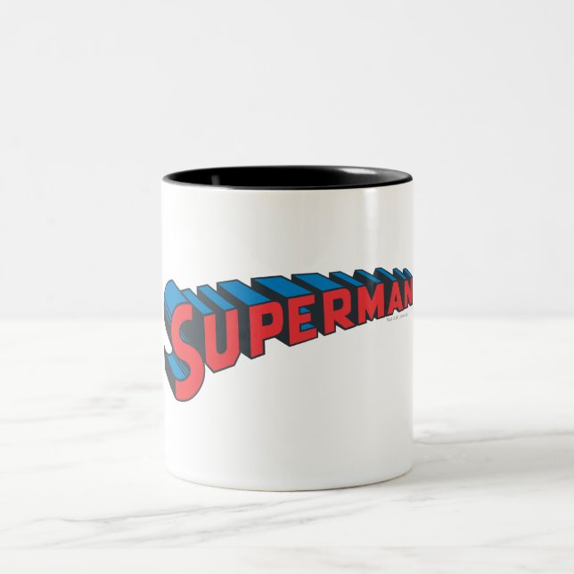 Superman | Klassisk Logotyp Två-Tonad Mugg (Center)