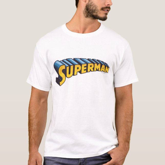 Superman | Klassisk Namn Logotyp Tröja (Framsida)