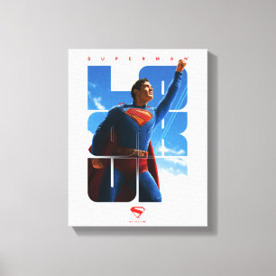 Superman Kolla upp Pose Canvastryck