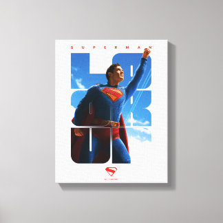 Superman Kolla upp Pose Canvastryck