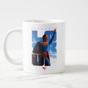 Superman Kolla upp Pose Jumbo Mugg