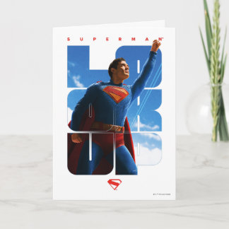 Superman Kolla upp Pose Kort
