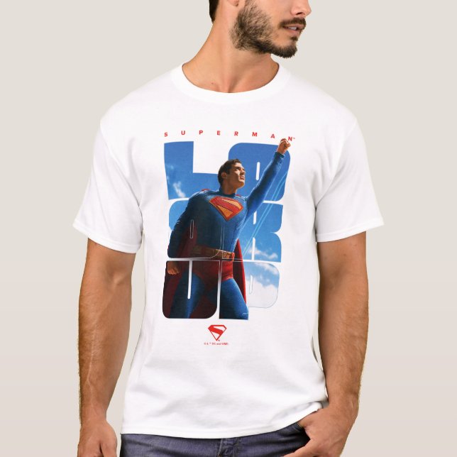 Superman Kolla upp Pose T Shirt (Framsida)