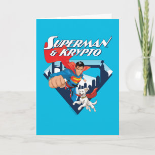 Superman & Krypto Soar Kort