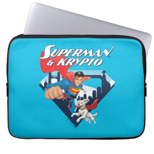 Superman & Krypto Soar Laptop Fodral