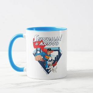 Superman & Krypto Soar Mugg