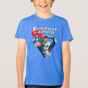 Superman & Krypto Soar T Shirt