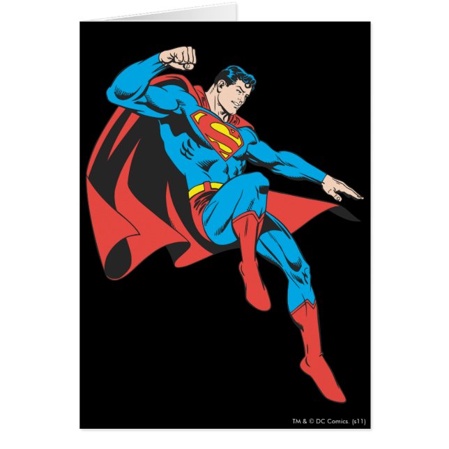Superman Lands Light Hälsningskort (Framsidan)