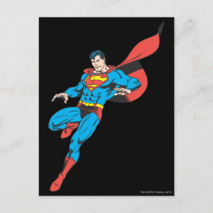 Superman Lands Lighting 2 Vykort