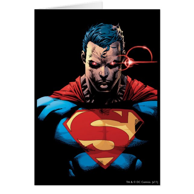 Superman - Laservisning Hälsningskort (Framsidan)