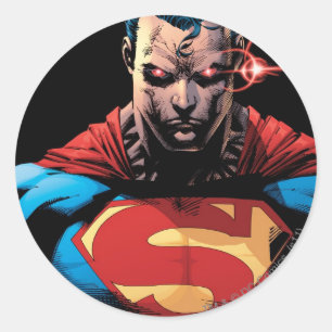 Superman - Laservisning Runt Klistermärke