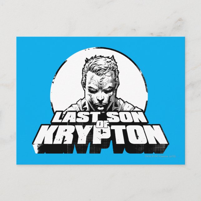 Superman Last Son of Krypton Vykort (Framsida)