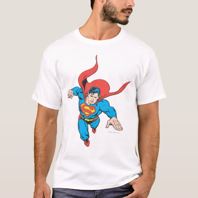 Superman Leaps Forward T-shirt (Framsida)