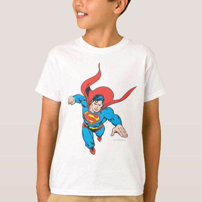 Superman Leaps Forward T-shirt (Framsida)