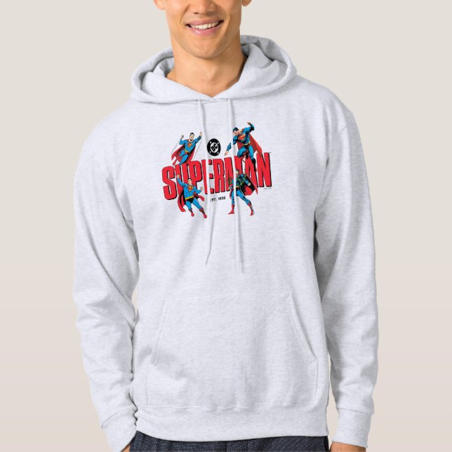 Superman Legends Forever Grafik Hoodie (Framsida)