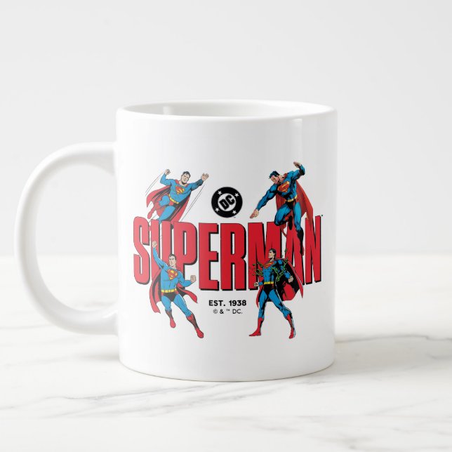 Superman Legends Forever Grafik Jumbo Mugg (Vänster)