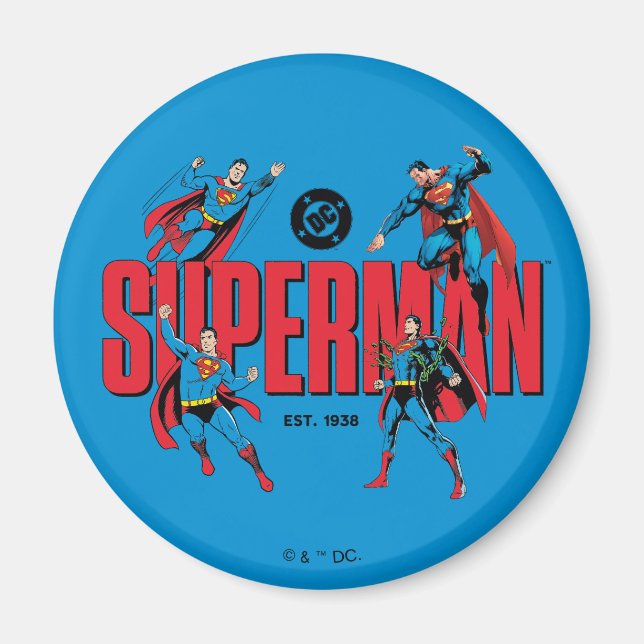 Superman Legends Forever Grafik Magnet (Framsidan)