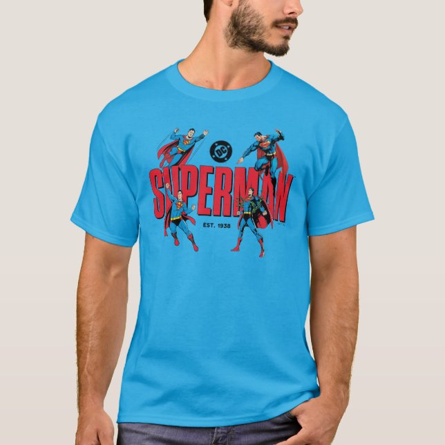 Superman Legends Forever Grafik T Shirt (Framsida)