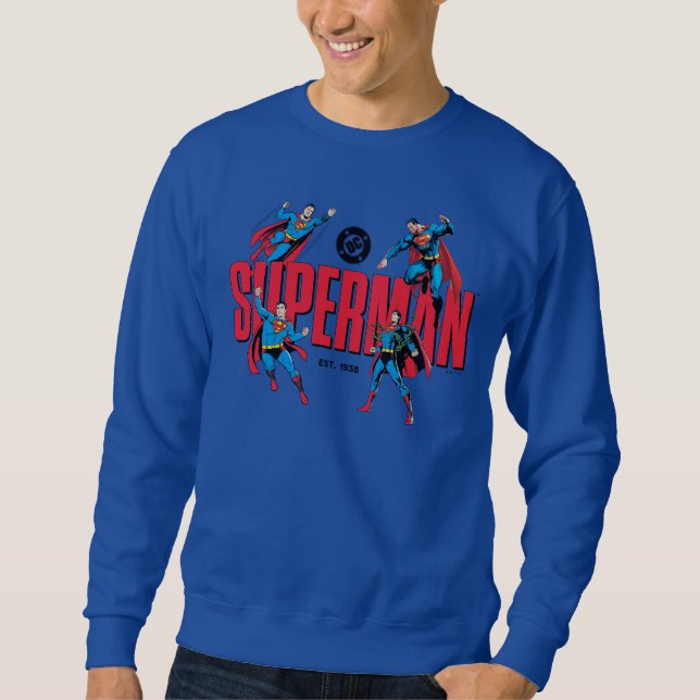 Superman Legends Forever Graphic Lång Ärmad Tröja (Framsida)