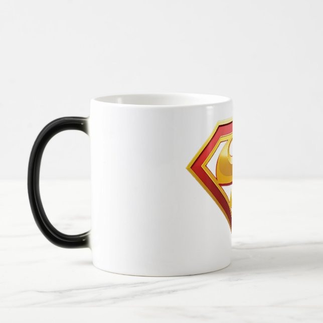 Superman-logotyp Magisk Mugg (Vänster)