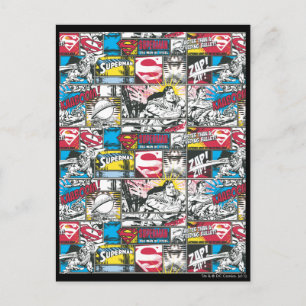 Superman Logotyp Mönster 2 Vykort