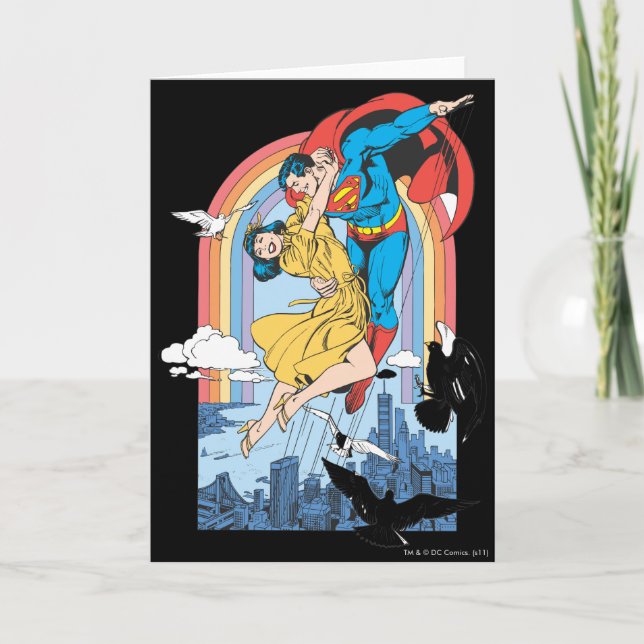 Superman & Lois i Gult Kort (Framsida)