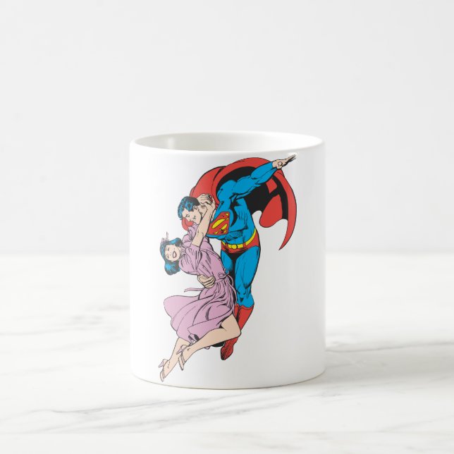 Superman & Lois i Rosa Kaffemugg (Center)