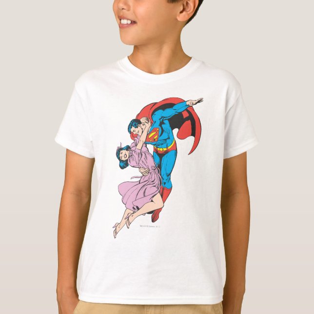 Superman & Lois i Rosa T Shirt (Framsida)