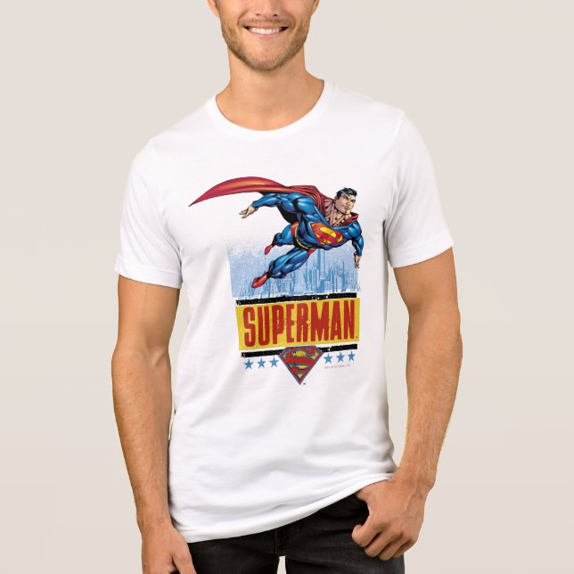 Superman med cityscape t-shirt (Framsida)