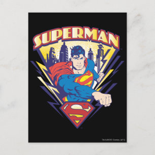 Superman med el vykort