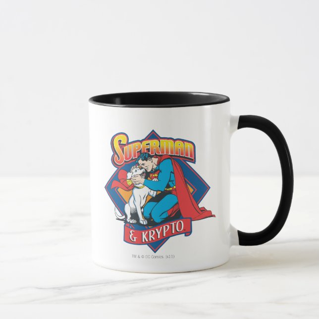 Superman med Krypto Mugg (Höger)