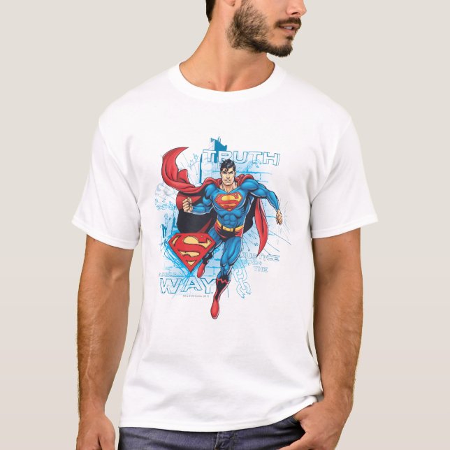 Superman med Logotyp T-shirt (Framsida)
