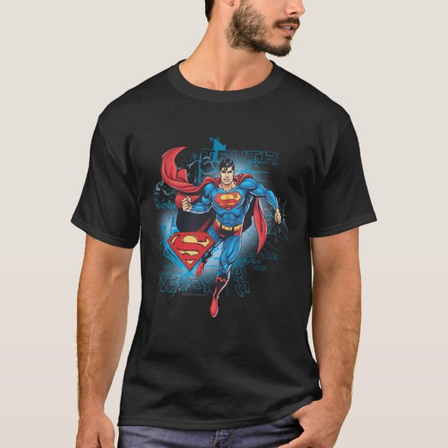 Superman med Logotyp Tee (Framsida)