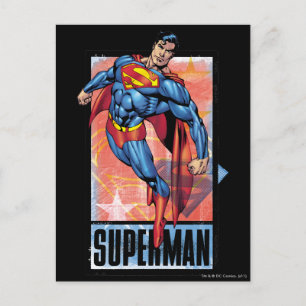 Superman med mörk gräns vykort