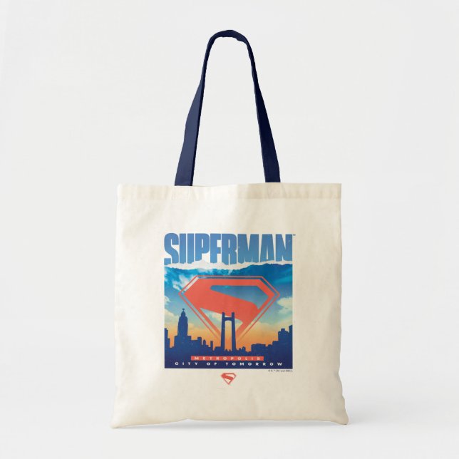 Superman Metropolis Skyline Tygkasse (Framsidan)
