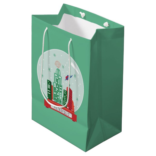 Superman Metropolis Snö Globe Graphic (Framsidan Vinklad)