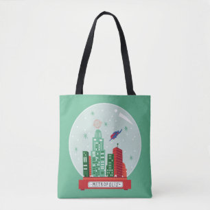Superman Metropolis Snö Globe Graphic Tygkasse