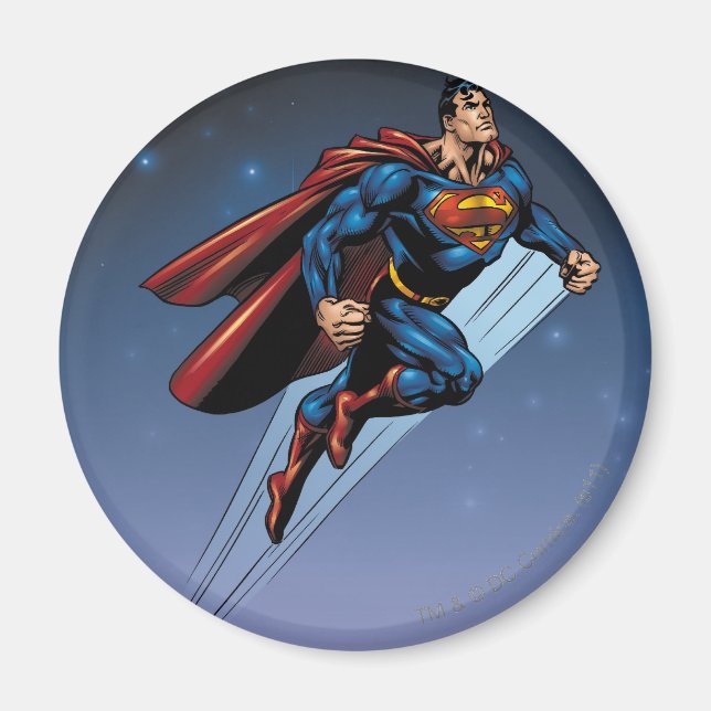 Superman mot natten himlar magnet (Framsidan)